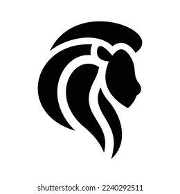 Lion Head Vector Logo Design Template