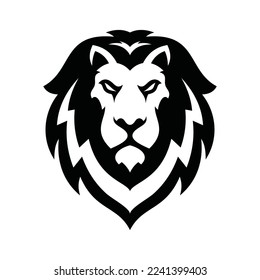 Lion Head Vector Logo Design Template