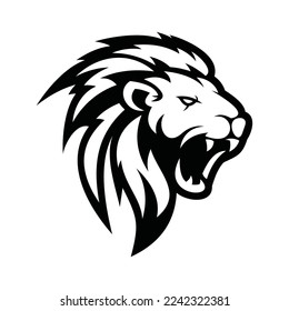 Lion Head Vector Logo Design Template