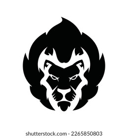 Lion Head Vector Logo Design Template