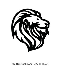 Lion Head Vector Logo Design Template