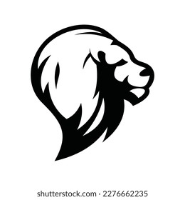 Lion Head Vector Logo Design Template