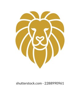 Lion Head Vector Logo Design Template