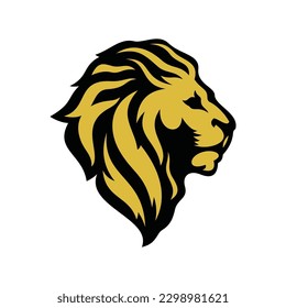 Lion Head Vector Logo Design Template