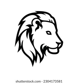 Lion Head Vector Logo Design Template