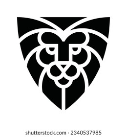 Lion Head Vector Logo Design Template