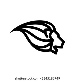 Lion Head Vector Logo Design Template