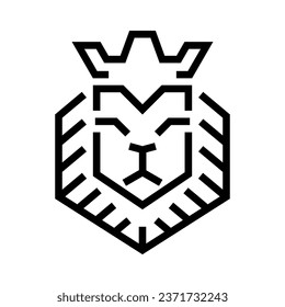 Lion Head Vector Logo Design Template