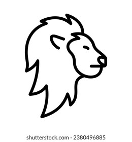 Plantilla de diseño de logotipo de vectores de cabeza de león