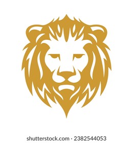 Lion Head Vector Logo Design Template