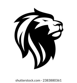 Lion Head Vector Logo Design Template