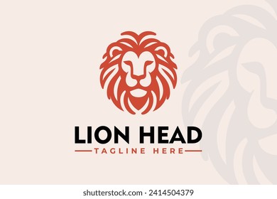 Lion Head vector logo design Vintage Tiger logo vector for Business Identity Branding