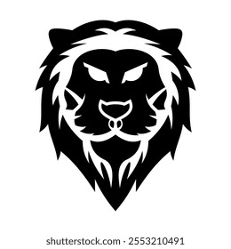 Lion Head Vector Logo Design Template