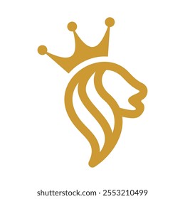 Lion Head Vector Logo Design Template
