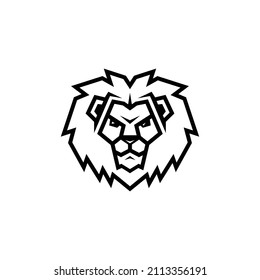 Lion head vector. Lion head logo. Lion icon. Lion King. Animal logo.