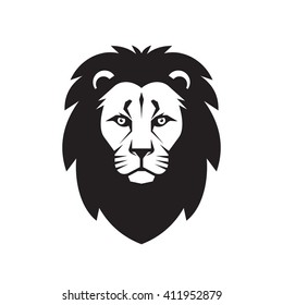 Lion head - vector logo sign concept illustration. Wild cat graphic art. Design element.