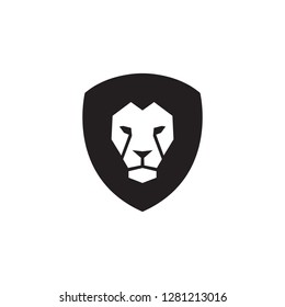 Lion head - vector logo template creative illustration.  strong, power concept symbol. Design element. - Vector