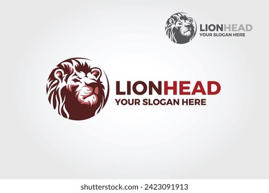 Lion Head Vector Logo Template. This great logo is perfect for business consulting, security, law firms, accountants, insurance, luxury clubs, studios and many others.