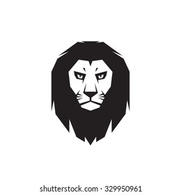 Lion head - vector logo template concept illustration. Wild cat graphic sign. Design element.