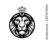 lion head vector logo tribal cool simple modern