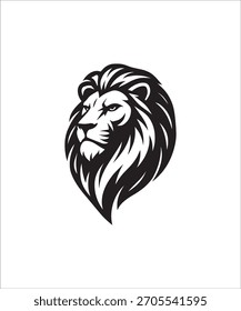 Lion head | Vector | one color