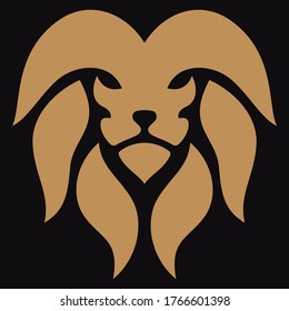 Lion Head Vector Simple Logo