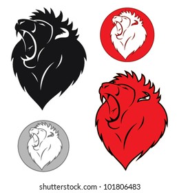 Lion head - vector symbol