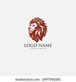 Lion head, wild, face, lion logo, lion icon, lion fully editable vector logo template