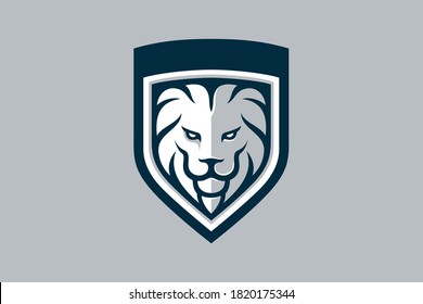 Lion Head Within the Shield