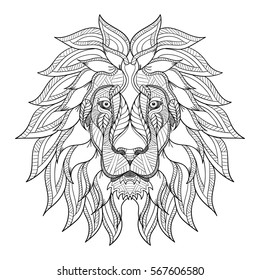Download Lion Adult Coloring Images Stock Photos Vectors Shutterstock