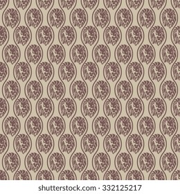 Lion heads on seamless pattern background. Wallpaper template