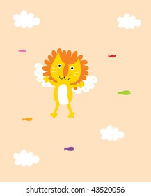 lion in the heaven of fishes