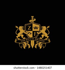 Lion Heraldry Logo Design Inspiration
