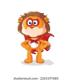 the lion heroes vector. cartoon character