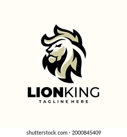 Lion Hipster Creative Logo Template