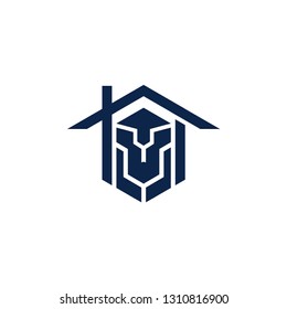 lion home logo template