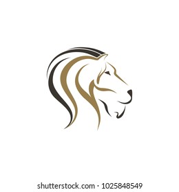 Lion and horse vector illustration