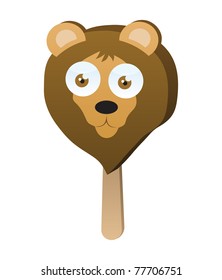 Lion Ice Cream Cartoon