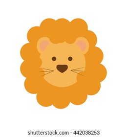 lion icon. Animal design. Vector graphic