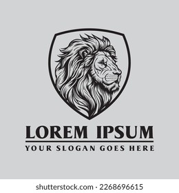 lion icon , animal icon vector