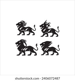 lion icon illustration isolated vector sign symbol white background