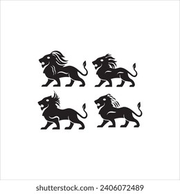 lion icon illustration isolated vector sign symbol white background