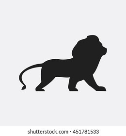 Icono de león símbolo vectorial aislado