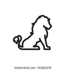 lion icon illustration isolated vector sign symbol