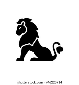 lion icon illustration isolated vector sign symbol