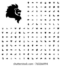 Lion icon illustration isolated vector sign symbol. animals icon set for web and mobile.
