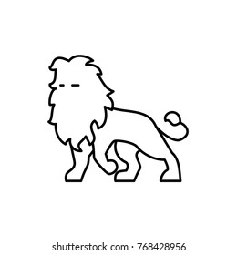 lion icon illustration isolated vector sign symbol
