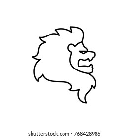 lion icon illustration isolated vector sign symbol