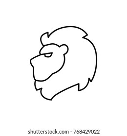lion icon illustration isolated vector sign symbol