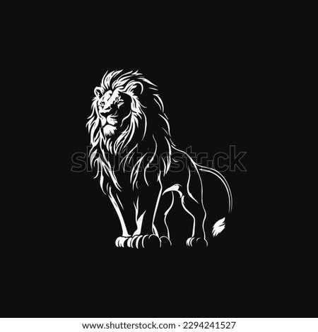 lion icon illustration isolated vector sign symbol